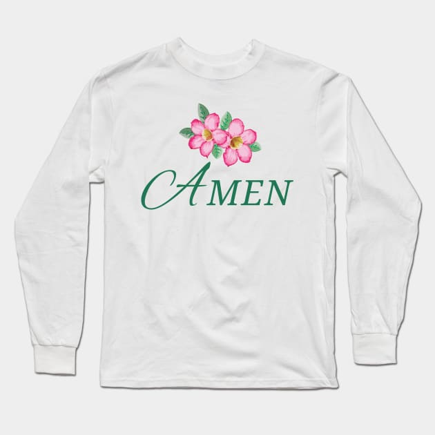 AMEN MASTERS GOLF (V6) Long Sleeve T-Shirt by TreSiameseTee